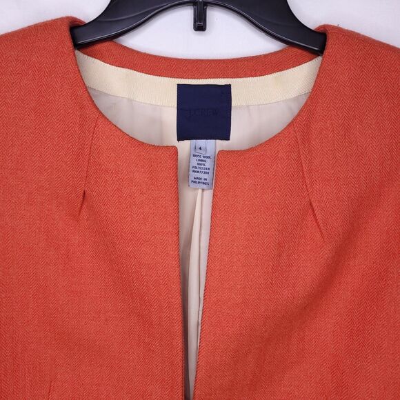 J. Crew Women's Orange Blazer - Picture 2 of 10